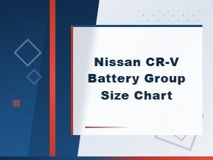 Nissan Cr-V Battery Group Size Chart & Specs Guide